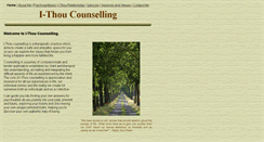 Desktop Screenshot of i-thou-counselling.com